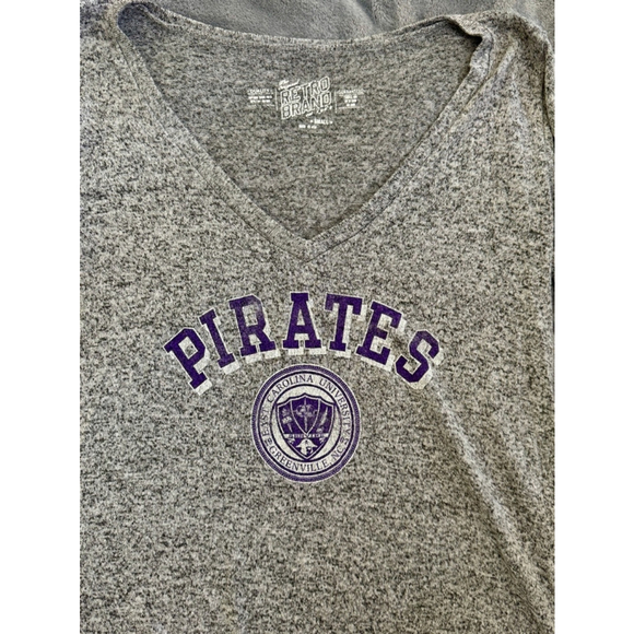 Retro Brand Small Buttery Soft ECU Pirates Long Sleeve East Carolina University - Picture 4 of 5